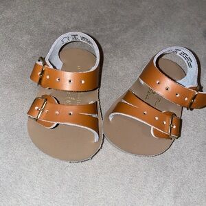 Salt Water Sandals by Hoy Kids Black Buckle Sandals